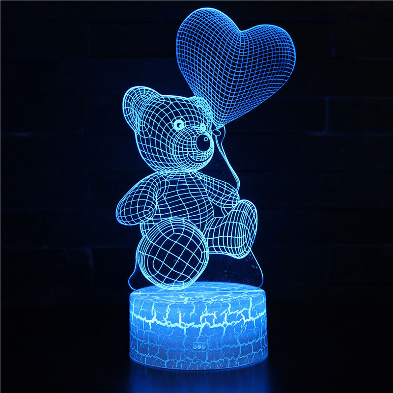 3D Love Bear Table Lamp