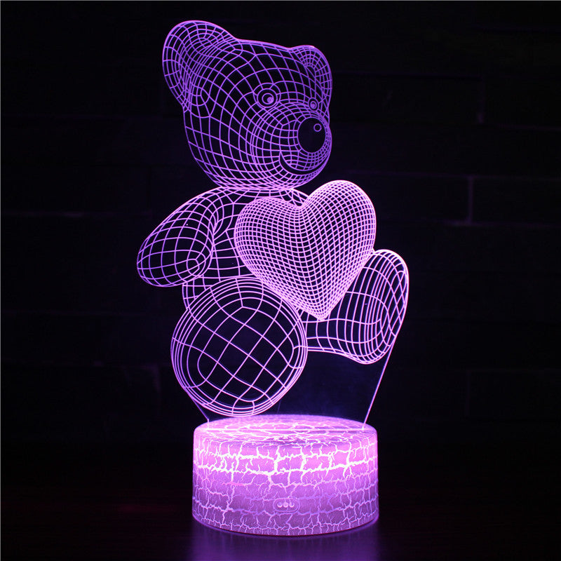 3D Love Bear Table Lamp