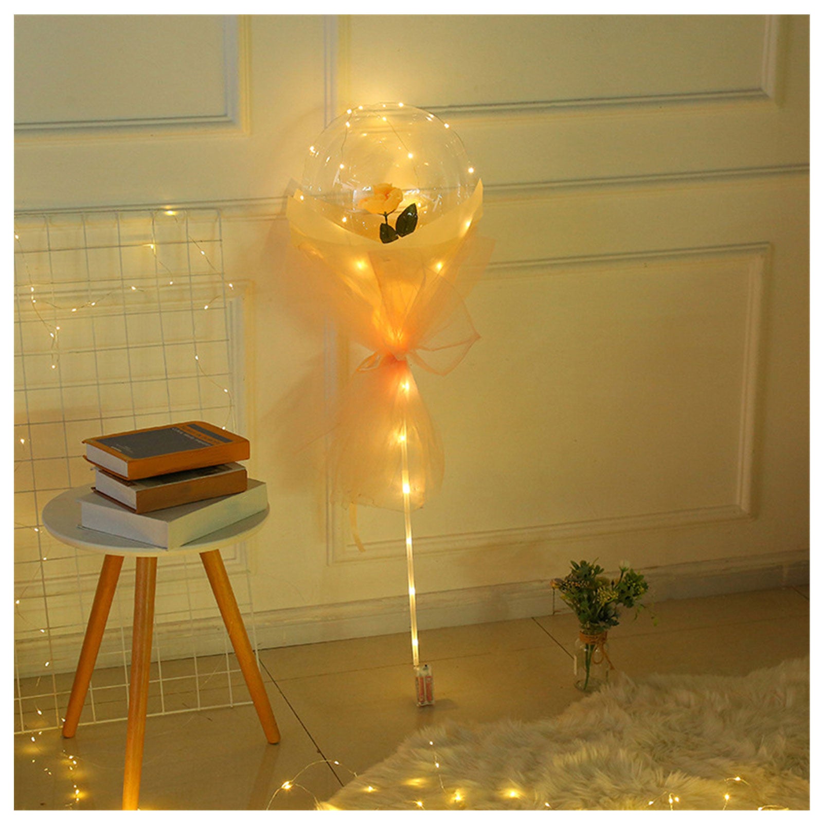 Luminous Balloon Rose Bouquet