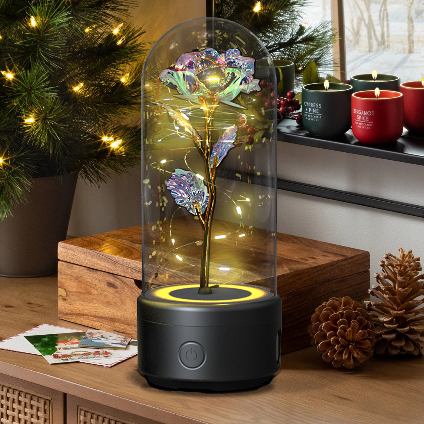 LED Rose Dome Speaker