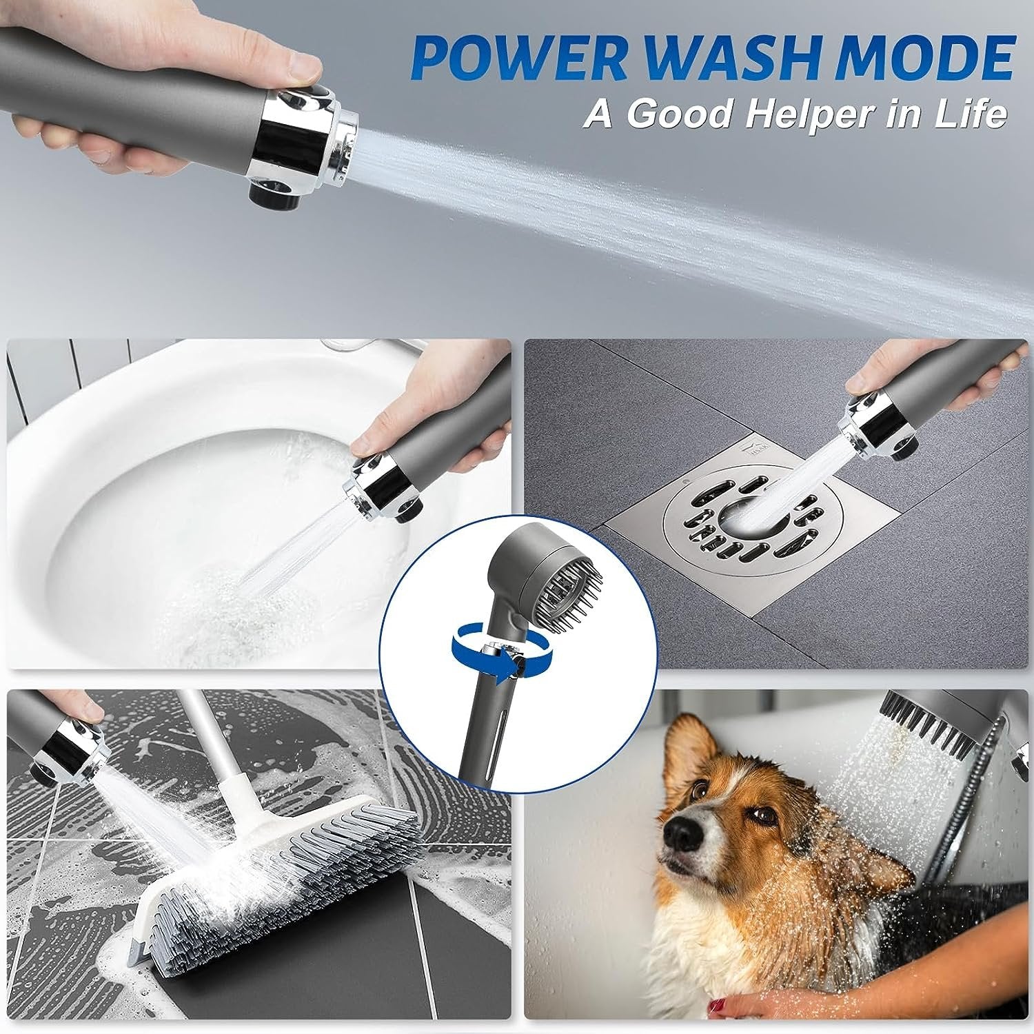 3 Modes Shower Head