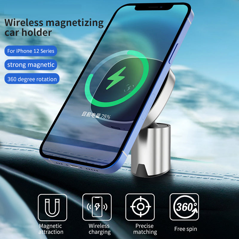 Phone Holder With Wireless Charging