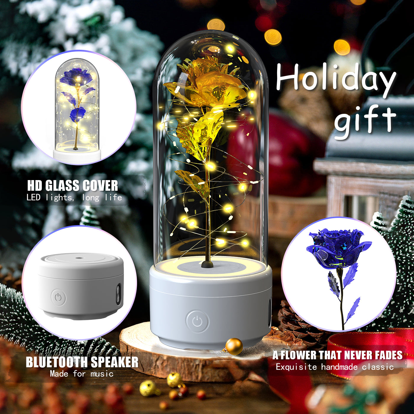 LED Rose Dome Speaker